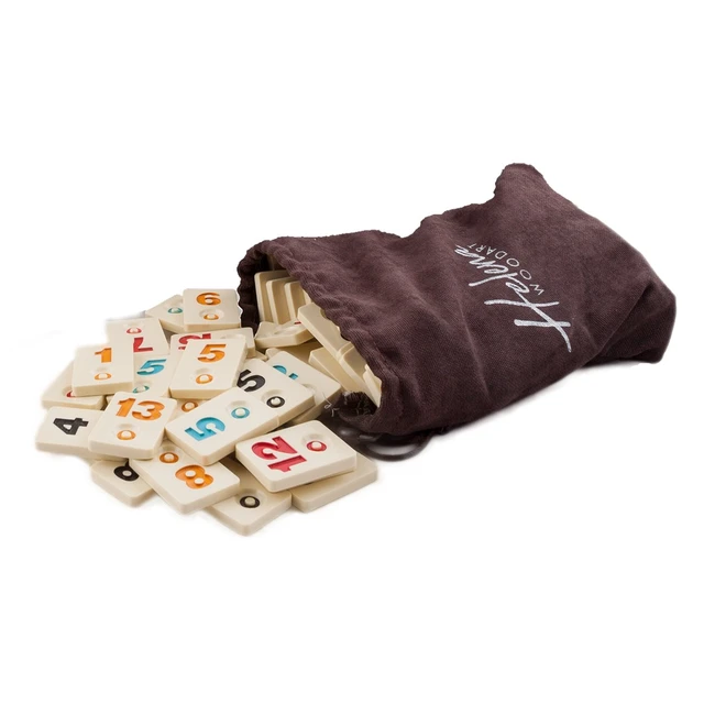 Melamine Luxury Rummy Tiles Pieces - Quality Rummikub Board Game Okey  -Tavla Oyunlar Stones Checkers Chesboard Deck