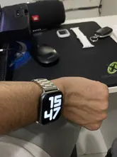 Correa de Metal para Apple Watch, pulsera de acero inoxidable de 44mm, 42mm, 40mm y 38mm para iWatch 6 SE 5 4 3 2 1 Series Accesorios