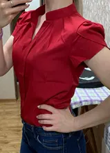 Tops y blusas para mujer, blusas de gasa de manga corta, blancas, de talla grande XXL