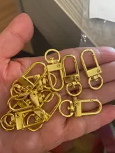 10 unids/lote broche de langosta ganchos Chapado en plata de oro DIY joyería que hace los hallazgos para llavero collar suministros de pulsera