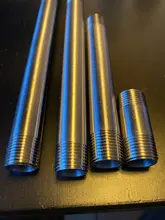 300mm Pipe-Fitting Extension-Tube 304-Stainless-Steel Connector Thread-Equal Male 50mm