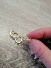 Pendiente de cristal para oreja para mujer, Color dorado, sin Piercing, pequeño, para boda, boda