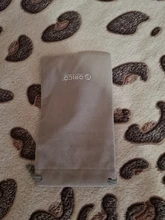 ORICO-Bolsa de terciopelo para almacenamiento de teléfono, Cargador USB, Cable USB, Banco de energía, teléfono y más Color gris