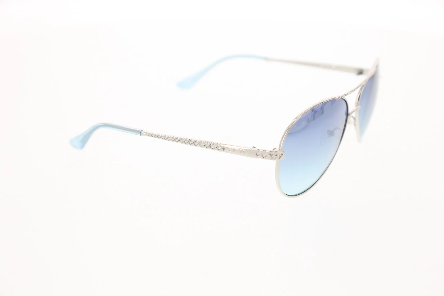 

Women's sunglasses gu 7470 10x metal silver organic drop pilot 60-13-135 guess