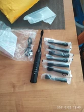 Cepillo de dientes eléctrico ultrasónico, recargable, lavable, blanqueamiento de dientes electrónico, temporizador para adultos