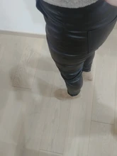 Leggings Vintage de cuero de imitación para mujer, pantalones de cintura alta, informales, ajustados, para otoño y primavera