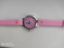 Reloj de pulsera de cuarzo para niños y niñas, cronógrafo con diseño de gato, a la moda
