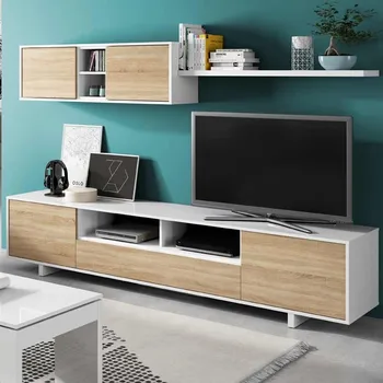 

Living room Modern modules Dining Belus White Luster-Oak Canadian 200x41 cm