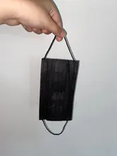 10/50/100/200 Uds máscaras desechables no tejida cara máscaras de capa de 3 capas filtro Anti polvo transpirable adultos máscara de boca negro en STOCK