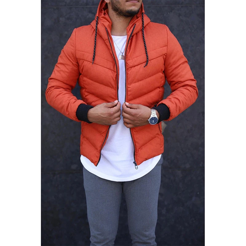 2021 cremallera hombres chaquetas de otoño e invierno de lana Casual abrigos chaqueta bufanda Collar de moda con capucha de hombre prendas de vestir Slim Fit Parka con capucha suéter, gabardina