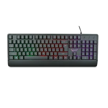 

Keyboard wired gembird kb-220l (USB, backlight Rainbow, 104 keys waterproof cable 1.5 m) (kb-220l)
