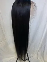 Luvin-pelucas de cabello humano para mujeres negras, barato, 180, 250 de densidad, 30, 40 pulgadas, liso, sin pegamento, Frontal, brasileño