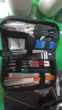 Kit de herramientas de reparación de mantenimiento de guitarra, organizador de cuerda, regla de acción, calibre, herramienta de medición, conjunto de Llaves hexagonales, aleta de archivos
