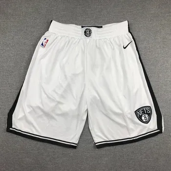 NBA Brooklyn Nets 7 Kevin Durant 11 Irving Basketball Shorts Sports Pants White black Short Pant