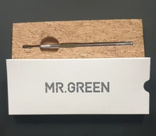 MR.GREEN-eliminador de cutículas, empujador de piel muerta, herramientas de manicura de decoración de uñas de acero inoxidable, limpiador de uñas