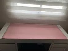 Alfombrilla para el ratón para juegos, superficie de descanso, protector, estera de escritura, fácil de limpiar, de cuero PU, portátil, para oficina y hogar