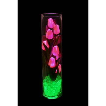 

Night light glowing tulips 9 PCs pink (green)