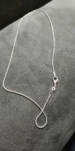 LEKANI-collar de cadena de serpiente para hombres y mujeres, Gargantilla de plata 925 de 1MM/2MM/3MM, joyería fina