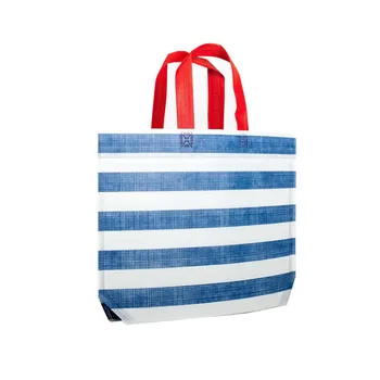 

Pack 200 units, out bag fabric with design for shopping, reusable tote bag, promotion bag, travel out bag, nonwoven fabric tnt