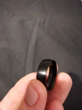 Modyle de los hombres de la moda de anillo de color negro titanio acabado mate clásico anillo de compromiso, joyería para hombre boda