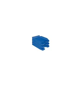 

Q-CONNECT transparent blue plastic tabletop tray 6 PCs