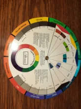 Color del pigmento de uñas para tatuaje profesional, rueda de papel redonda, círculo Central gira, diseño de tres niveles, 1 Uds.