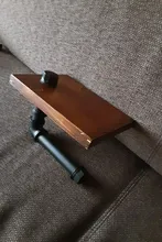 Roller Paper-Holder Storage-Shelf Toilet Iron-Pipe Restroom Wall-Mount Wood Industrial