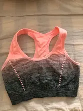 VEQKING-Sujetador deportivo, top deportivo con relleno, secado rápido, sin costuras, para yoga, correr o fitness