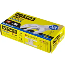 Перчатки экстратонкие STAYER M, нитриловые экстратонкие, 100 шт., 11203-M
