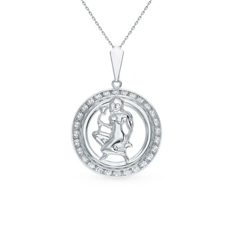 

Silver Pendant with cubic zirconia "virgin" sunlight sample 925