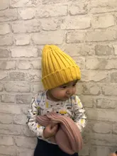 Candy Color Baby Hat Cute Winter Spring Pointy Hats For Kids Boys Girls Kintted Warm