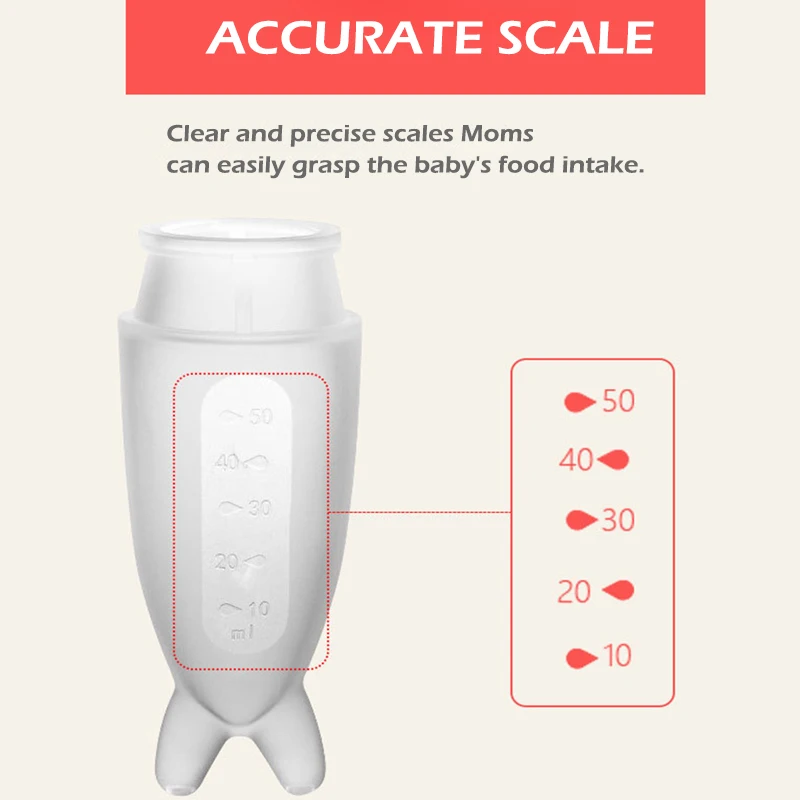 Imebaby Baby Feeding Bottle Dolphin Silicone Rice Cereal Spoon Newborn Tableware Baby Goods Feeding Spoon 5