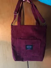 Bolso de hombro de pana para mujer, de tela a rayas, informal, con cremallera, cruzado de lona, Lindo bolso compras