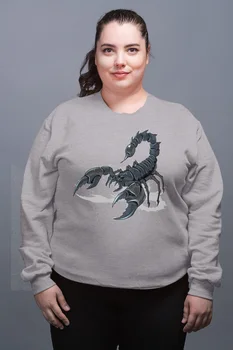 

Angemiel Wear Scorpion Gray Female Sweatshirt