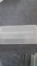 Caja de almacenamiento clara de 10/20/30 ranuras para limas de uñas, contenedor para accesorios de uñas