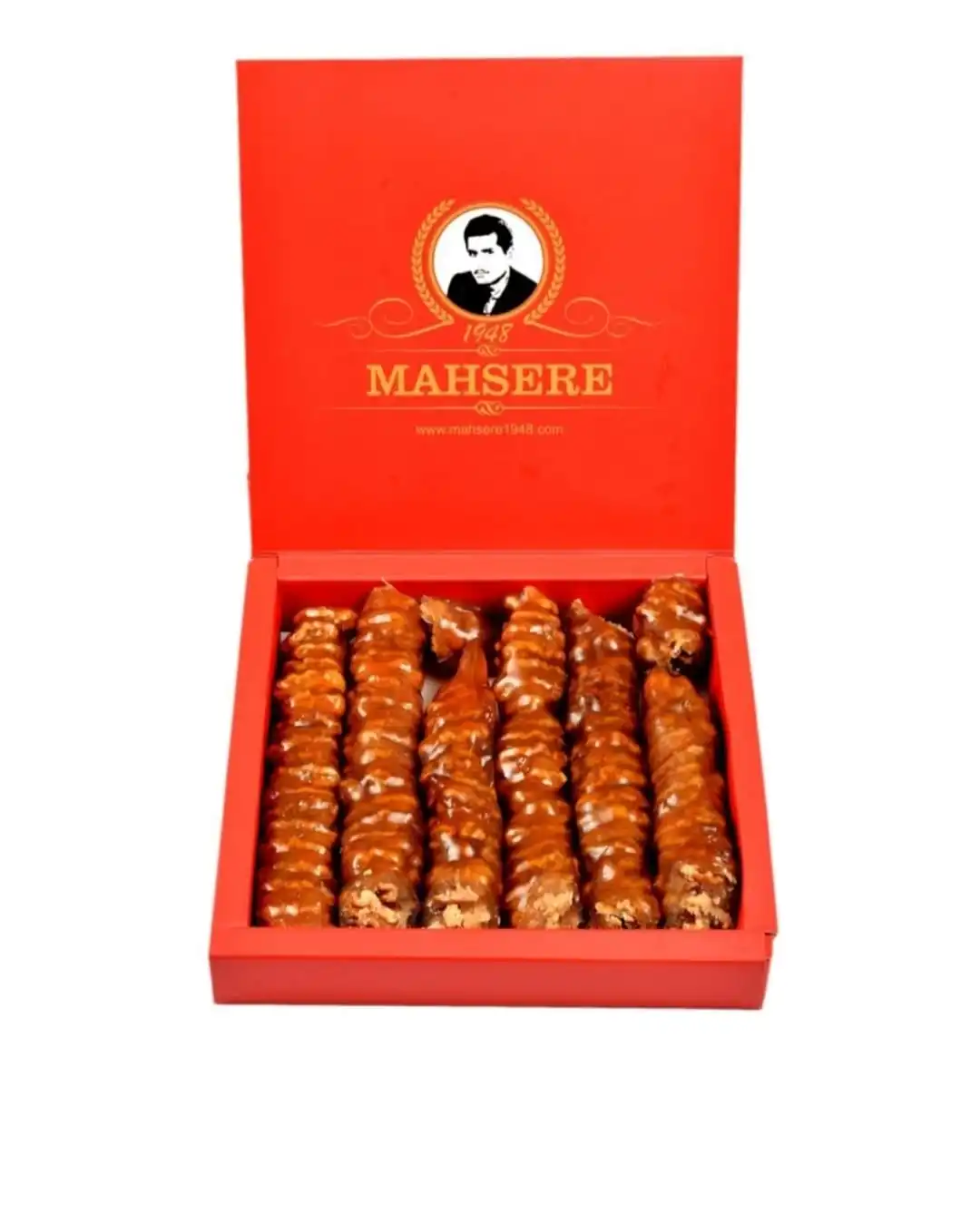 Salchicha dulce highland, con melaza de uva y nueces Salchicha turca, dulce producto Nuez