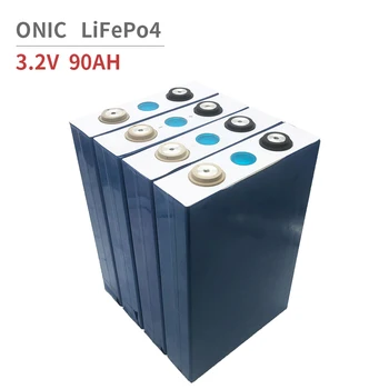 

ONIC 4pcs 8pcs LifePo4 3.2V 90Ah Lithium Iron Phosphate Battery Rechargeable Batteries Pack for Solar System
