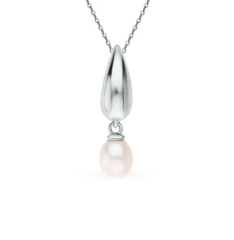 

Silver Pendant with pearls sunlight sample 925
