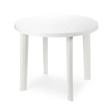 

Round white Tondo resin table 90x90x72cm Progarden