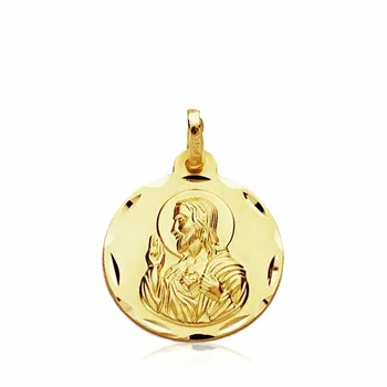 

Medal 9k Gold Heart of Jesus 18mm. [AB3281GR] -Customizable-RECORDING INCLUDED IN THE PRICE