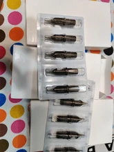 Caja de cartuchos de agujas de tatuaje, delineador redondo gris prémium de 0,30/0,35mm, 1/3/5/7/9/11/13/14/15RL, 20 Uds.