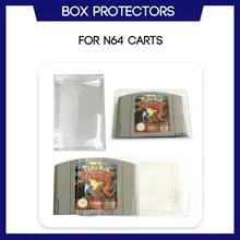 Box Protector Per N64 Per Nintendo 64 Carrello Cartuccia di Gioco Su misura Cassa In Plastica Chiara