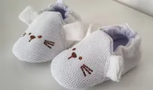 Botas de nieve para primeros caminantes de punto para niño niña, zapatos para bebé recién nacido, Otoño e Invierno de algodón, suela suave cálida, precaminante de felpa