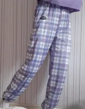 Recta pantalón de pierna ancha Pantalones Jogger ropa Pantalones tamaño Harajuku sencillo Vintage Plaid Pantalones de las mujeres de moda de la calle