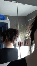 Bicicleta con sintético Flexible moño para el cabello rizado cabello moño elástico sucio ondulado Scrunchies abrigo de cola de caballo de pelo banda Exte
