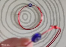 2 uds afortunado turco pulseras de ojo maligno para las mujeres, rojo, negro, colores cuerda hecha a mano joyería de la suerte pulsera roja Mujer