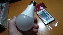 Changing-Bulb Led-Lamp Light Dimmable Smart-Control-Lamp E27 Colorful Home 10W 5W RGBW