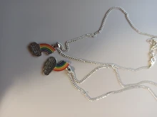 2 unids/set mejor amigo collar encanto señora Corazón Arco Iris grabar mejor amigo para siempre COLLAR COLGANTE amistad mejores amigos regalo de la joyería
