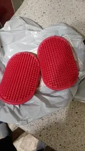 Guantes con cepillo peine para Baño de mascotas, cepillo de goma para pelo y piel, masajeador, limpieza de mascotas, limpieza de pelo
