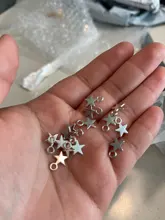 30 Uds. De dijes de estrella, 11x8mm, colgantes de Color plata tibetana, joyas antiguas, fabricación artesanal